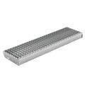 Marche escalier 600 x 240 mm caillebotis galvanisé maille 30 x 30 mm  0