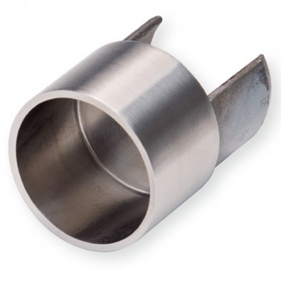 Raccord femelle tube à gorge à tube standard ø 42,4 mm inox 316 brossé Raccord femelle tube à gorge à tube standard ø 42,4 mm inox 316 brossé