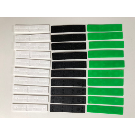 Lot de 30 cales PVC de 1, 2 et 3 mm aplomb et équerre des poteaux sur support irrégulier