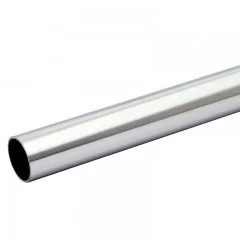 Tube rond longueur 1 METRES diamètre 26,9 mm épaisseur 2 mm en inox 304 brossé grain 220
