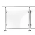 Garde corps inox en kit à verre à la française : rampe escalier, terrasse, balcon, mezzanine 5