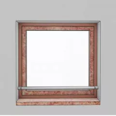 Barre d'appui de fenêtre ronde en inox brossé diamètre 42,4 mm