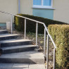 Main courante avec le poteau de rampe escalier inox 316 à sceller dans le béton longueur 1250 mm