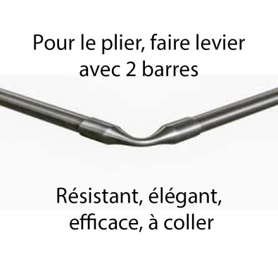 Raccord d'angle ø 12 mm cintrable manuellement de 0 à 140° inox 304 brossé Raccord d'angle ø 12 mm cintrable manuellement de 0 à 140° inox 304 brossé
