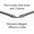 Raccord d'angle ø 12 mm cintrable manuellement de 0 à 140° inox 304 brossé 1