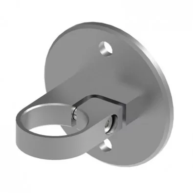 Platine de fixation pour tube rond inox ø42,4mm à 1 collier