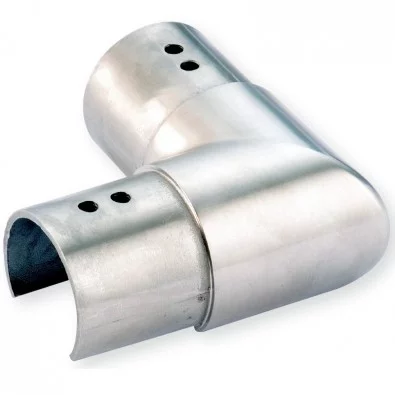 Coude à 90 horizontal de tube à gorge ø 48,3mm en inox 316 poli miroir Coude à 90 horizontal de tube à gorge ø 48,3mm en inox 316 poli miroir