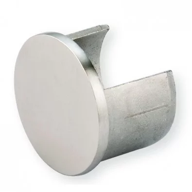 Terminaison de main courante à gorge de ø48,3 mm inox 316 poli miroir Terminaison de main courante à gorge de ø48,3 mm inox 316 poli miroir