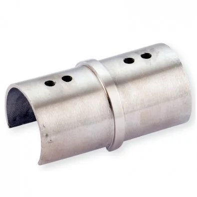 Manchon pour main courante à gorge de ø 48,3 mm inox 316 poli miroir Manchon pour main courante à gorge de ø 48,3 mm inox 316 poli miroir
