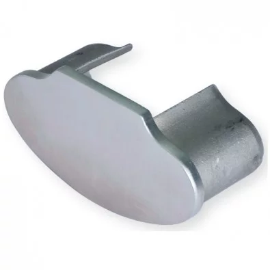 Terminaison de main courante à gorge ovale 80 x 40 mm inox 316 brossé Terminaison de main courante à gorge ovale 80 x 40 mm inox 316 brossé