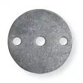 Platine à souder ø 70 mm épaisseur 6 mm 3 trous en acier brut 0