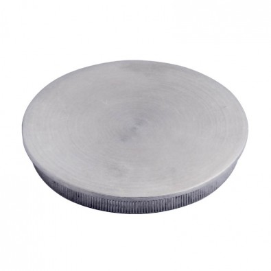 Bouchon pas cher massif plat diam 30 mm en inox 304 brossé à frapper