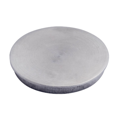 Bouchon pas cher massif plat diam 40 mm en inox 304 brossé à frapper