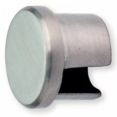 Terminaison de tube rond d'encadrement de tôles en inox 304 brossé