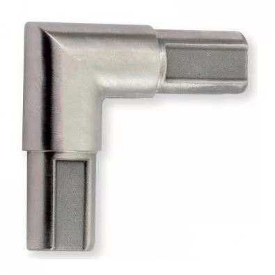 Coude pour tube rond d'encadrement de tôles en inox 304 brossé