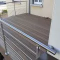 Garde corps inox à 9 barres et main courante inox brossé en kit à la française 23