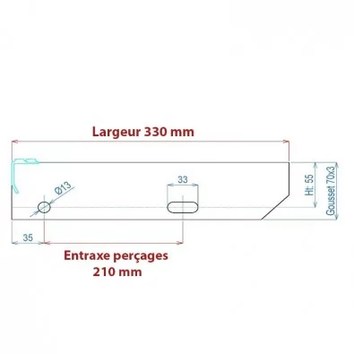 Marche escalier 1200 x 330 mm caillebotis galvanisé maille 19 x 19 mm ERP PMR Marche escalier 1200 x 330 mm caillebotis galvanisé maille 19 x 19 mm ERP PMR