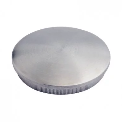 Bouchon pas cher massif bombé ø 48,3 mm en inox 304 brossé à frapper
