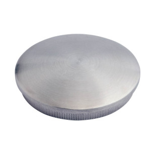 Bouchon pas cher massif bombé ø 60,3 mm en inox 304 brossé à frapper
