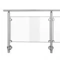 Garde corps verre et inox en kit extérieur ou intérieur, à l'anglaise 2