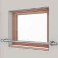 Barre d'appui de fenetre en inox, en kit, pose en applique 4