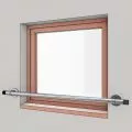Barre d'appui de fenetre en inox, en kit, pose en applique 6