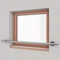 Barre d'appui de fenetre en inox, en kit, pose en applique 5