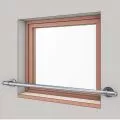 Barre d'appui de fenetre en inox, en kit, pose en applique 1