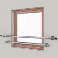 Garde corps de fenetre en inox, en kit, pose en applique de 2 barres 11