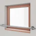 Barre d'appui de fenetre en inox, en kit, pose en applique 3