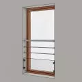 Rambarde de fenetre design en inox en kit protection anti-chute 1
