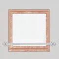 Barre d'appui de fenetre en inox, en kit, pose en applique 0