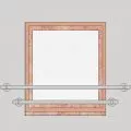 Garde corps de fenetre en inox, en kit, pose en applique de 2 barres 0