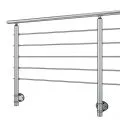 Garde corps inox en kit 5 barres à l'anglaise : rampe escalier, terrasse, balcon, mezzanine 1