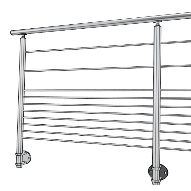 Garde corps inox en kit 10 barres à l'anglaise