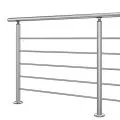 Garde corps inox en kit 5 BARRES à la française : pour terrasse, balcon ou mezzanine 1
