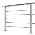 Garde corps de terrasse, escalier, en kit à 5 câbles inox, à la française 7