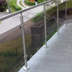 Garde corps inox en kit à verre à la française : rampe escalier, terrasse, balcon, mezzanine
