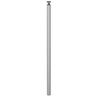 Poteau de rampe escalier inox 316 à sceller dans le béton longueur 1250 mm