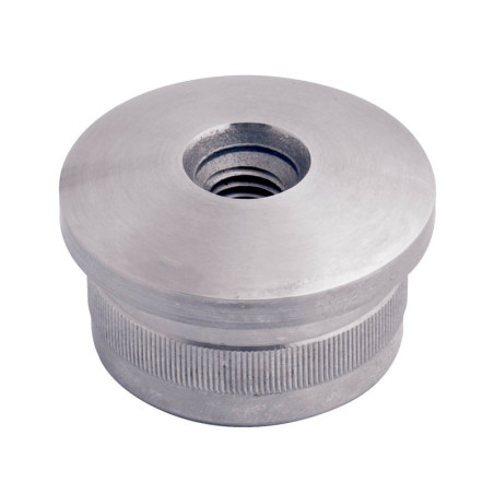 Bouchon fileté bombé pour tube rond inox 48,3 mm inox 316 brossé