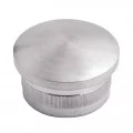 Bouchon moleté et bombé diamètre 42,4 mm en inox 316 brossé à frapper 0