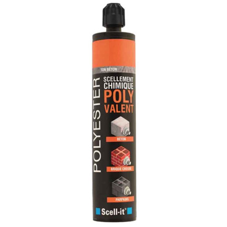 Mortier de scellement chimique professionnel 300 ml pour éléments filetés