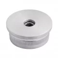 Bouchon fileté plat pour tube rond inox 42,4 mm inox 316 brossé 0