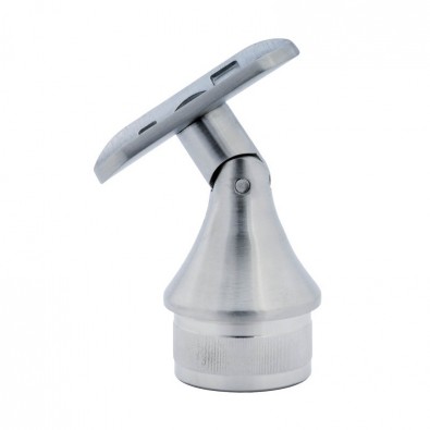 Support conique orientable sur poteau ø 33,7 x 2 mm inox 304 brossé