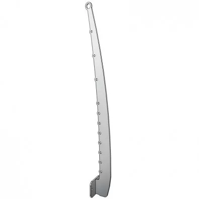 Poteau design contemporain de garde corps acier pont de bateau à l'anglaise 11 lisses 12 mm main courante 26,9 mm