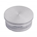Bouchon pas cher massif plat diam 42,4 mm en inox 316 brossé à frapper 0