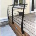 Garde corps terrasse acier design en kit 6 lisses et main courante 2