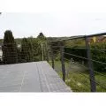Garde corps terrasse acier design en kit 6 lisses et main courante 7