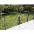 Garde corps terrasse acier design en kit 6 lisses et main courante 3