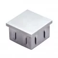 Bouchon plat pour tube inox carré 80 x 80 mm en inox 304 brossé 0